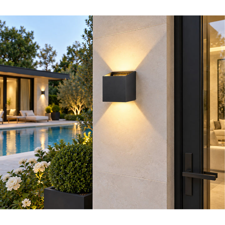 Avenue Outdoor Cube Up/Down 3000K LED Wall Sconce by Avenue Lighting - view 3