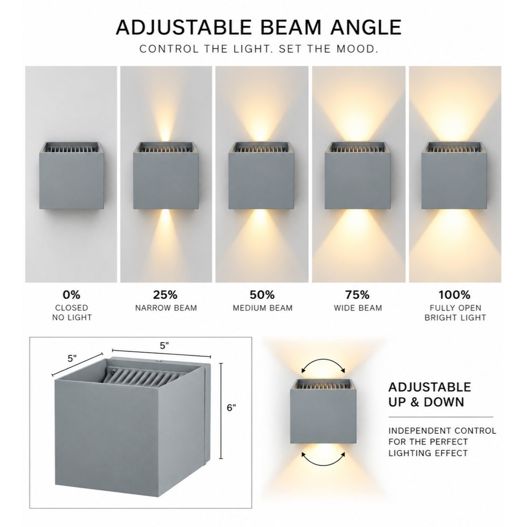 Avenue Outdoor Cube Up/Down 3000K LED Wall Sconce by Avenue Lighting - view 12