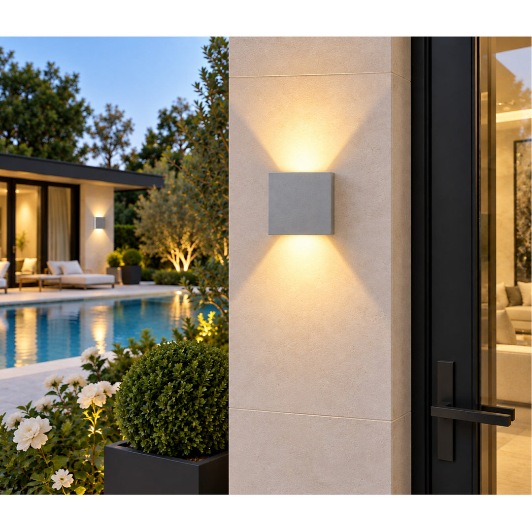 Avenue Outdoor Cube Up/Down 3000K LED Wall Sconce by Avenue Lighting - view 11