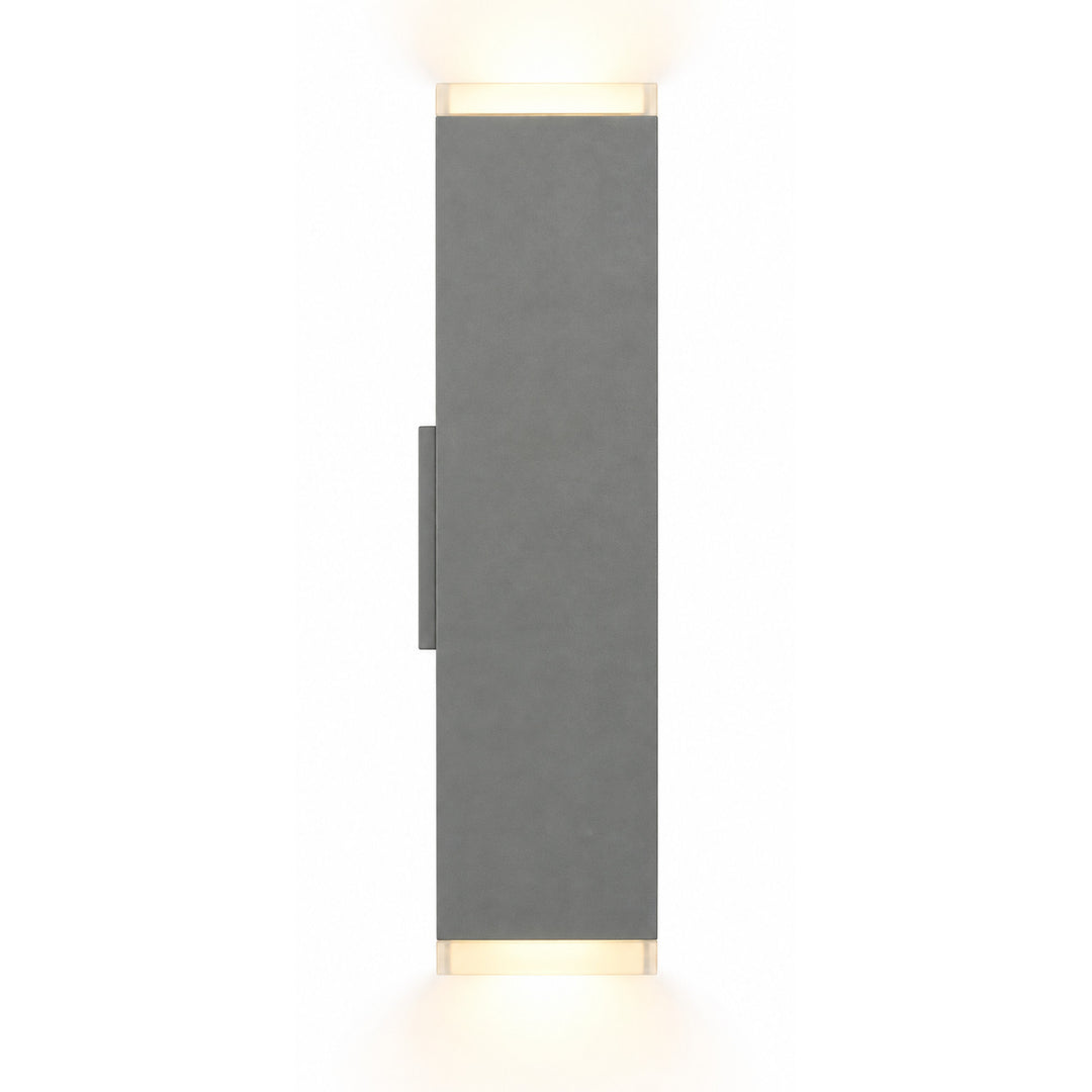 Avenue Outdoor 3000K LED Wall Sconce in Silver by Avenue Lighting
