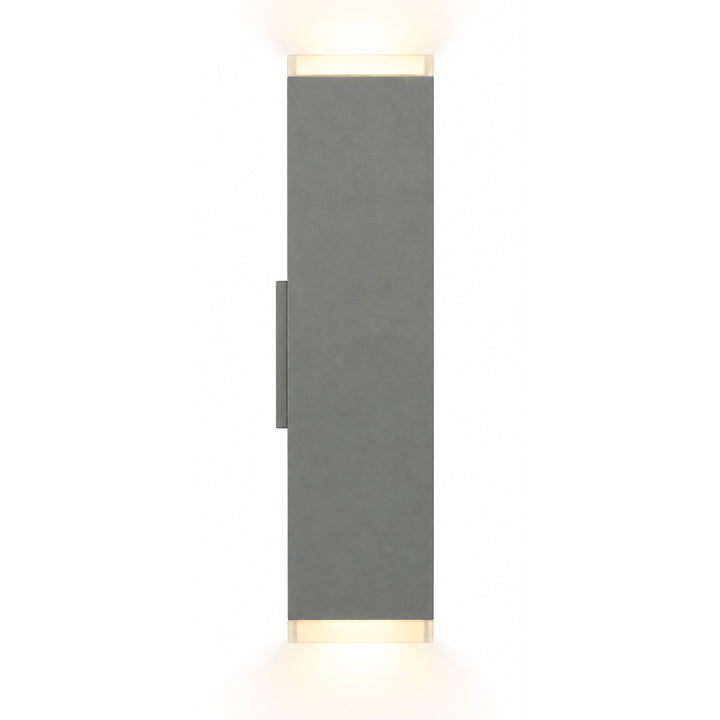 Avenue Outdoor 3000K LED Wall Sconce in Silver by Avenue Lighting