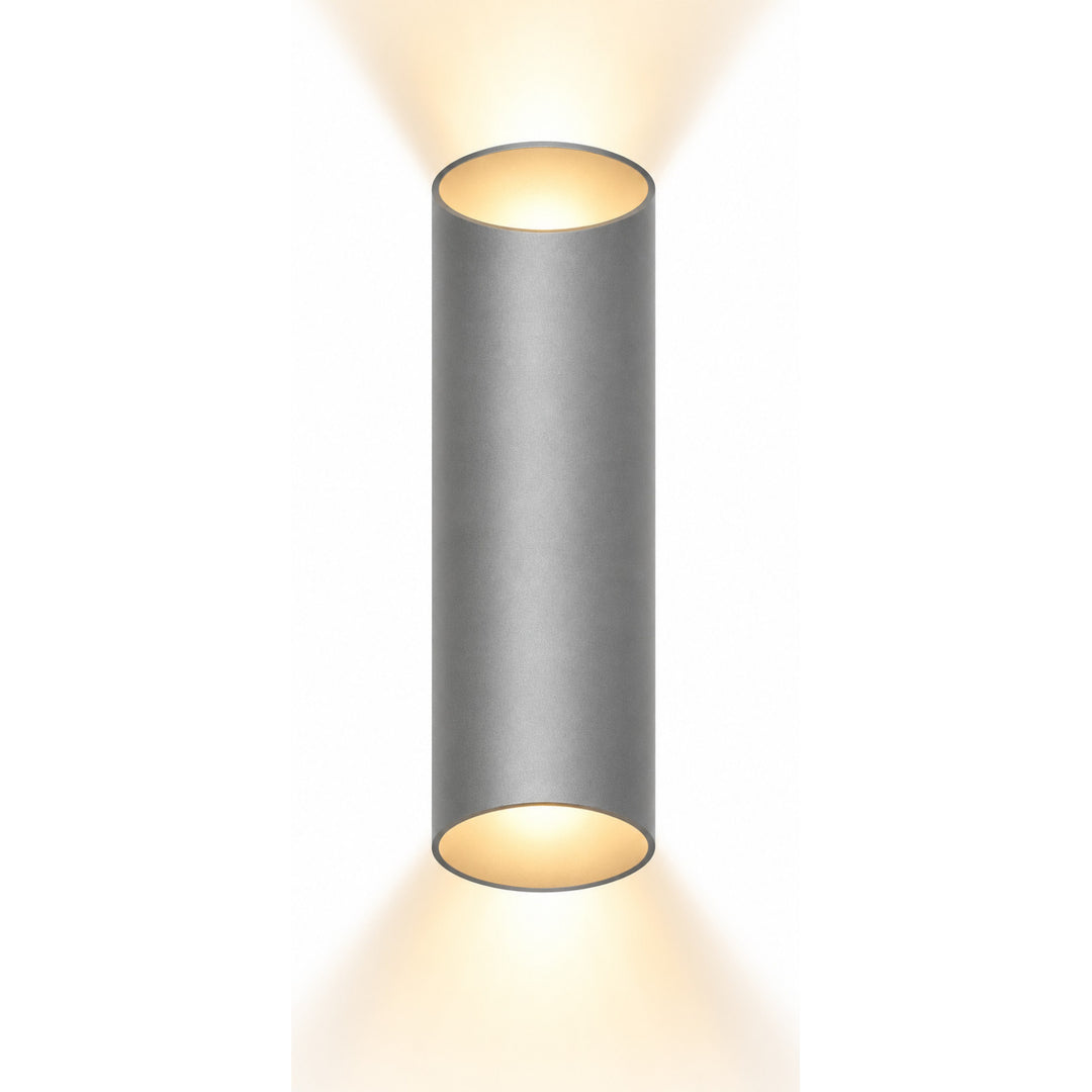 Avenue Outdoor Up/Down 3000K LED Wall Sconce in Silver by Avenue Lighting