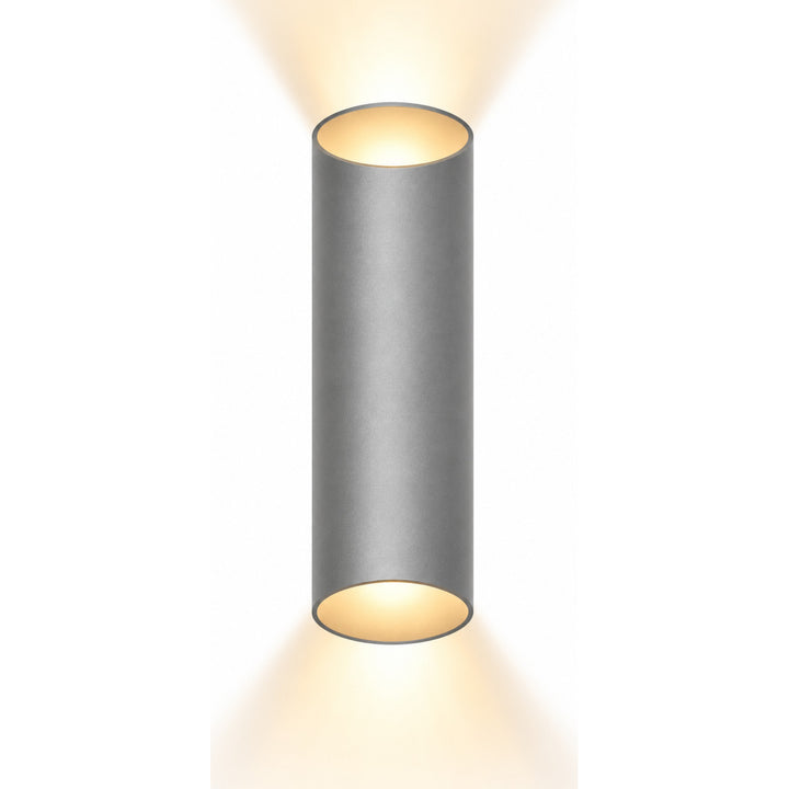 Avenue Outdoor Up/Down 3000K LED Wall Sconce in Silver by Avenue Lighting