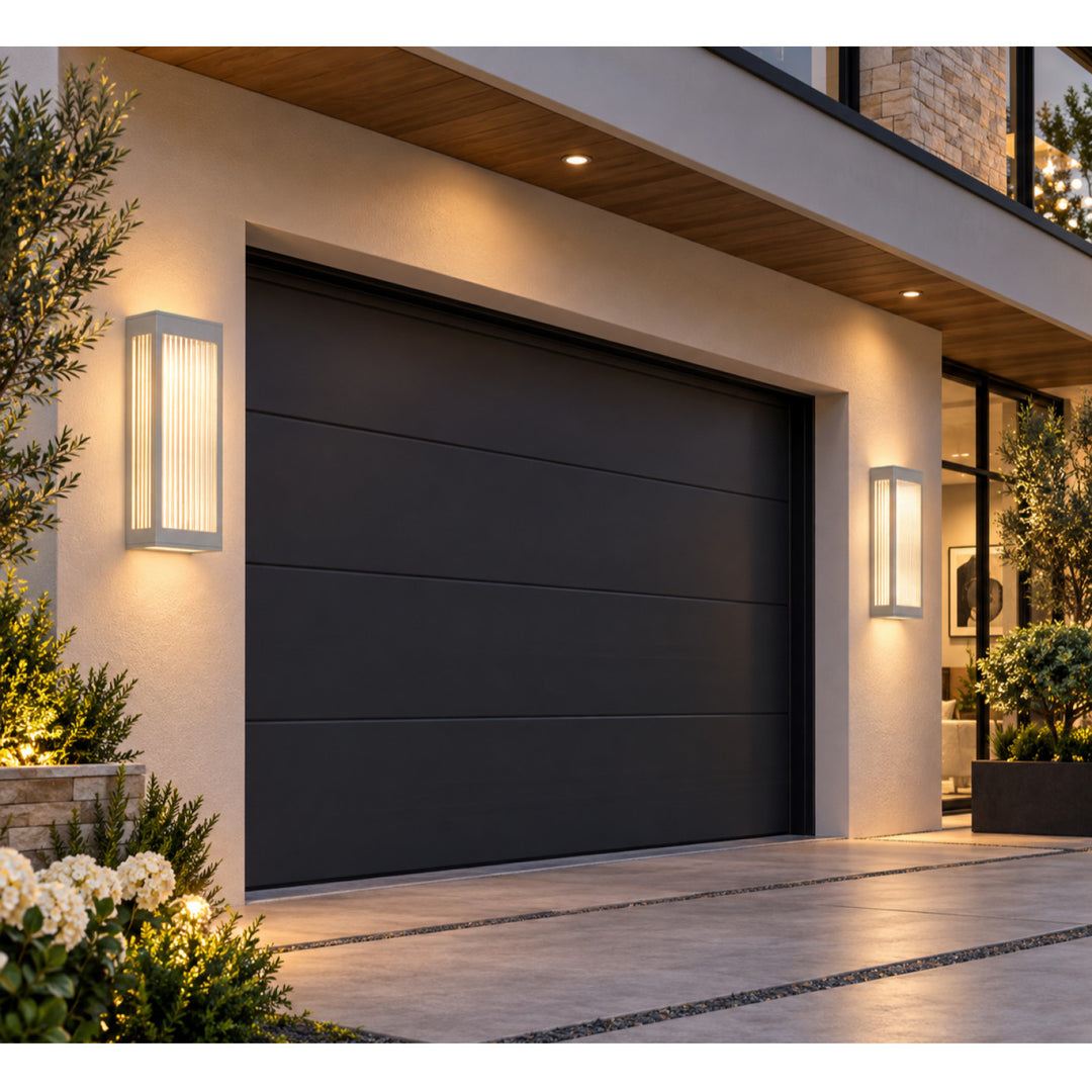 Avenue Outdoor 3000K LED Wall Sconce with Ribbed Glass by Avenue Lighting - view 12