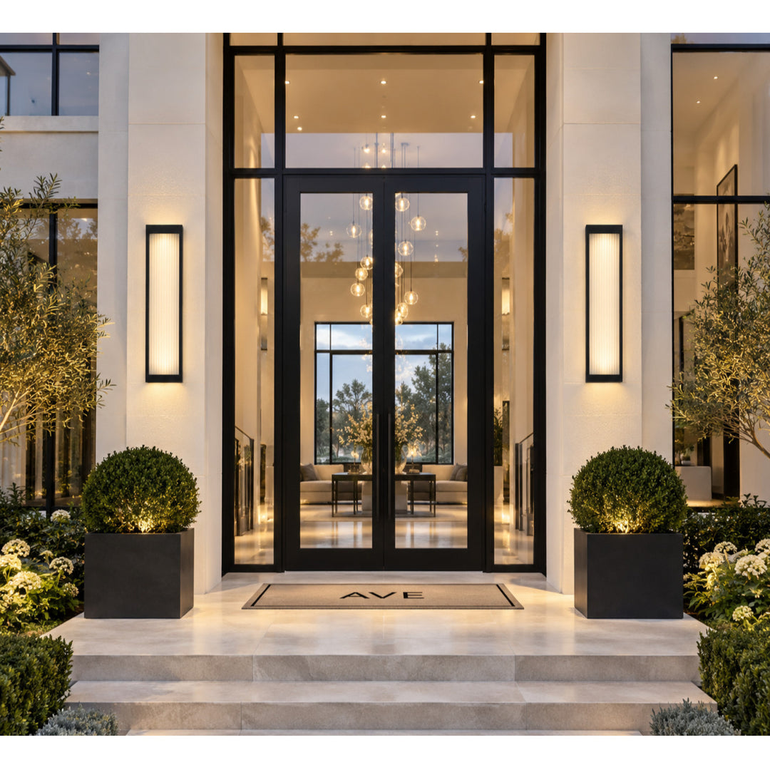 Avenue Outdoor 3000K LED Wall Sconce with Ribbed Glass by Avenue Lighting - view 19