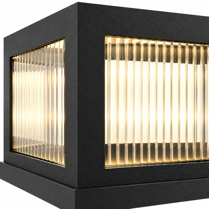 Avenue Outdoor 3000K LED Pillar Mount with Ribbed Glass by Avenue Lighting - view 2