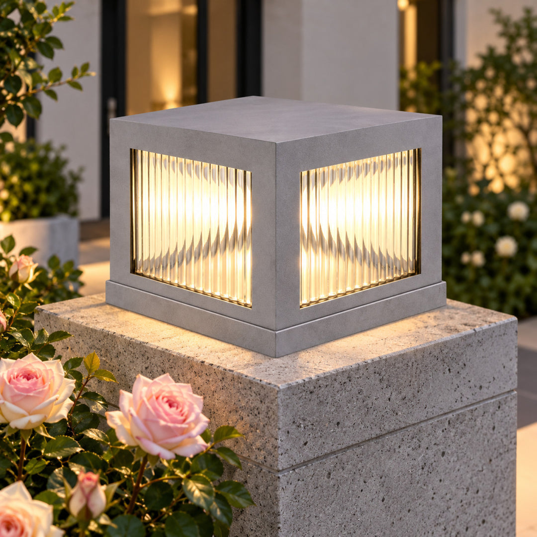 Avenue Outdoor 3000K LED Pillar Mount with Ribbed Glass by Avenue Lighting - view 12