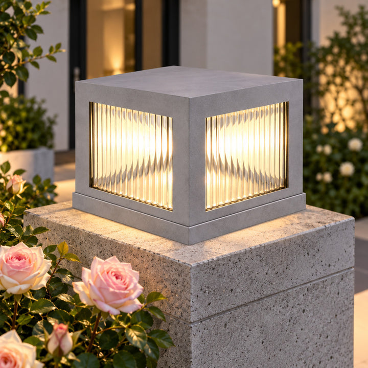 Avenue Outdoor 3000K LED Pillar Mount with Ribbed Glass by Avenue Lighting - view 12