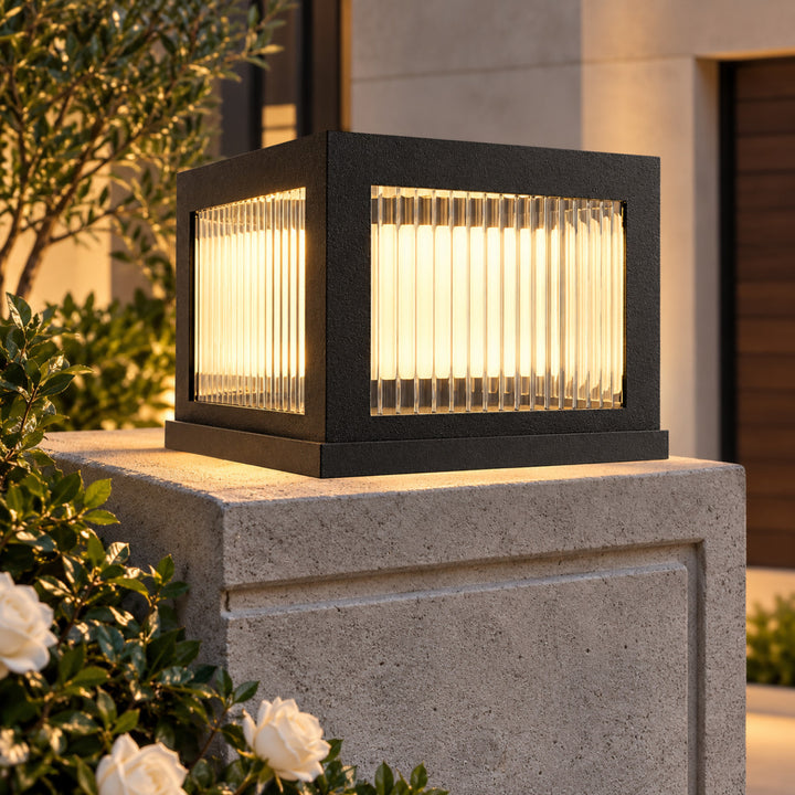 Avenue Outdoor 3000K LED Pillar Mount with Ribbed Glass by Avenue Lighting - view 20