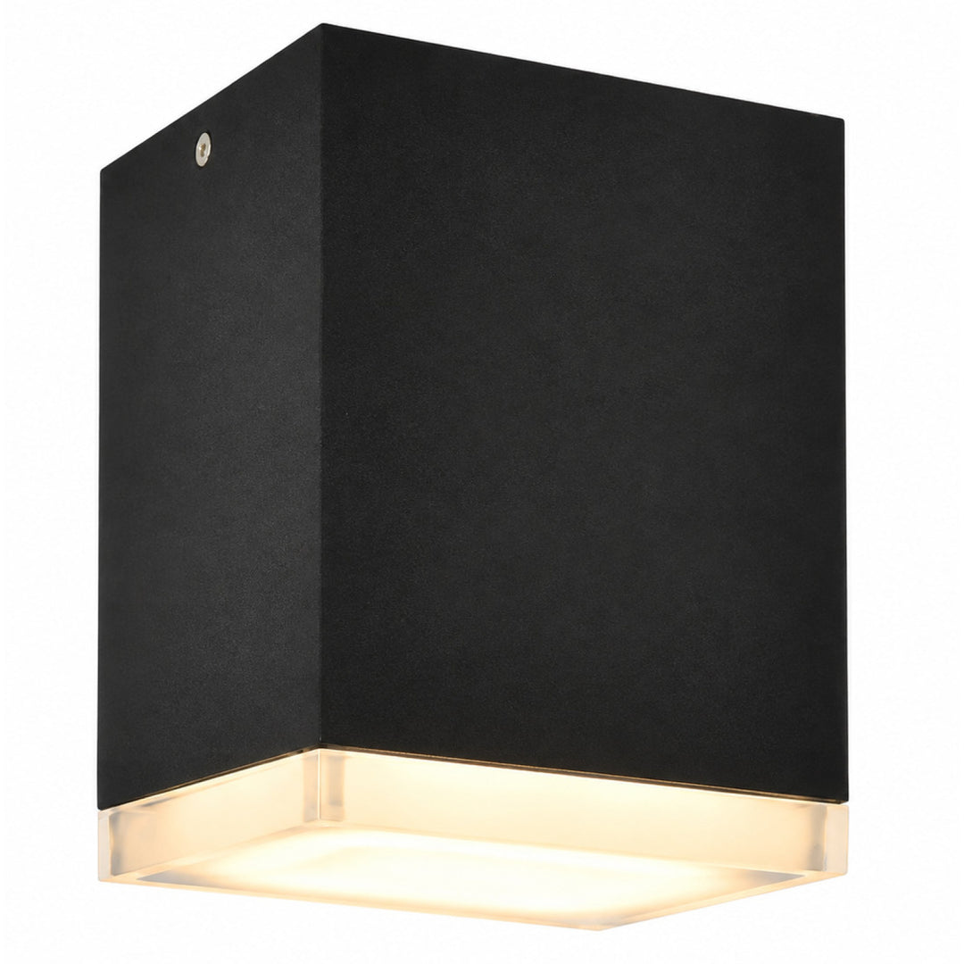 Avenue Outdoor 3000K LED Flush Mount in Black by Avenue Lighting