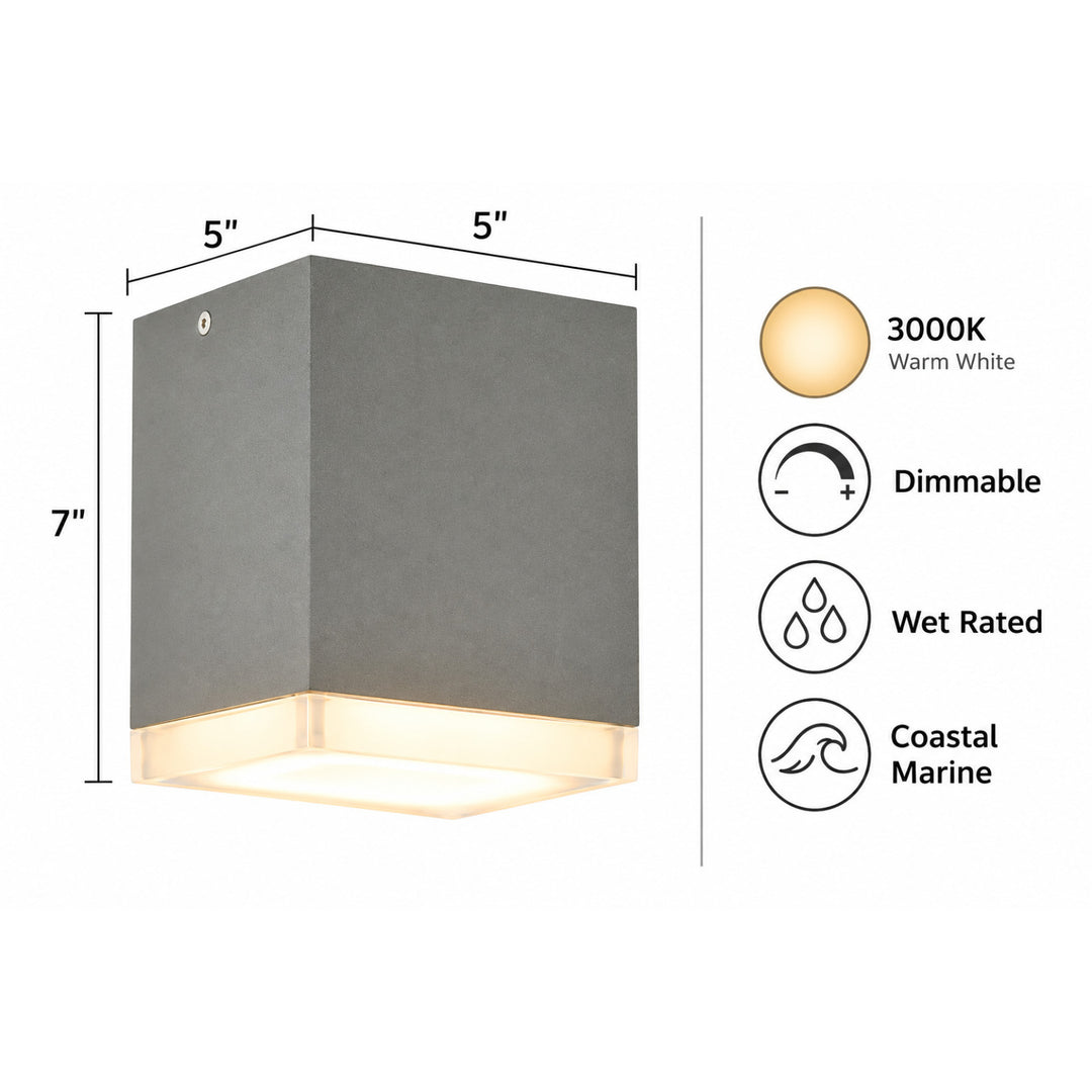 Avenue Outdoor 3000K LED Flush Mount by Avenue Lighting - view 12
