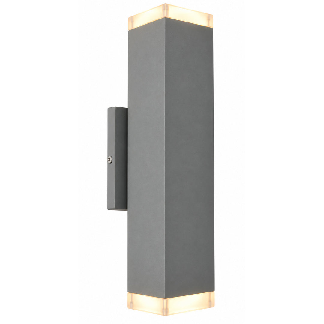 Avenue Outdoor Up/Down 3000K LED Wall Sconce in Silver by Avenue Lighting