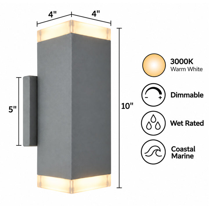 Avenue Outdoor Up/Down 3000K LED Wall Sconce by Avenue Lighting - view 24