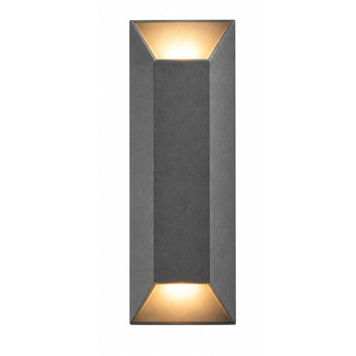 Avenue Outdoor Rectangular 3000K LED Wall Sconce in Silver by Avenue Lighting