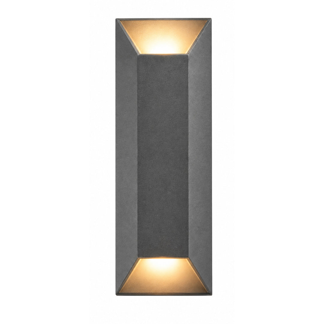 Avenue Outdoor Rectangular 3000K LED Wall Sconce in Silver by Avenue Lighting