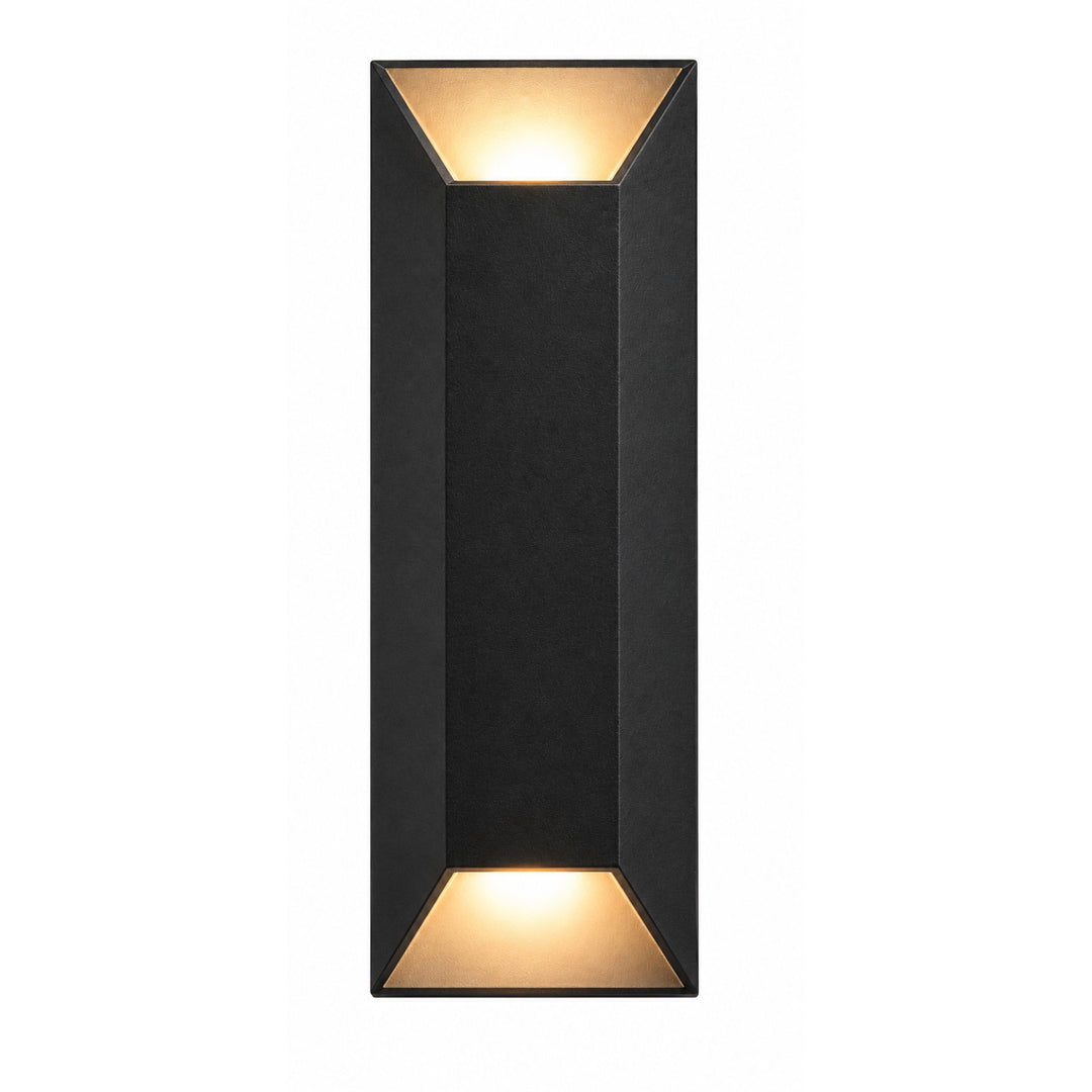 Avenue Outdoor Rectangular 3000K LED Wall Sconce in Black by Avenue Lighting