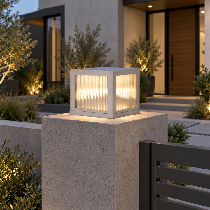 Avenue Outdoor 3000K LED Pillar Mount with Ribbed Glass by Avenue Lighting - view 27