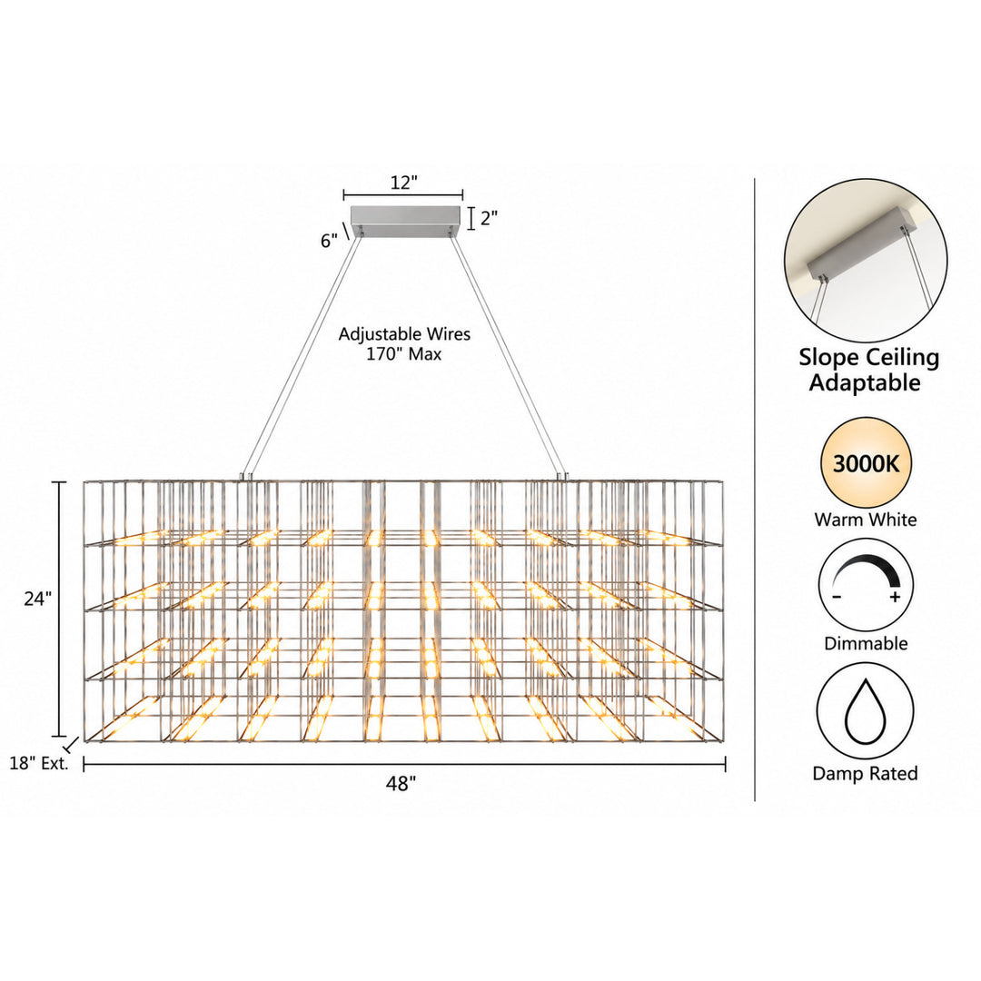 Argyle Linear LED Chandelier by Avenue Lighting - view 21