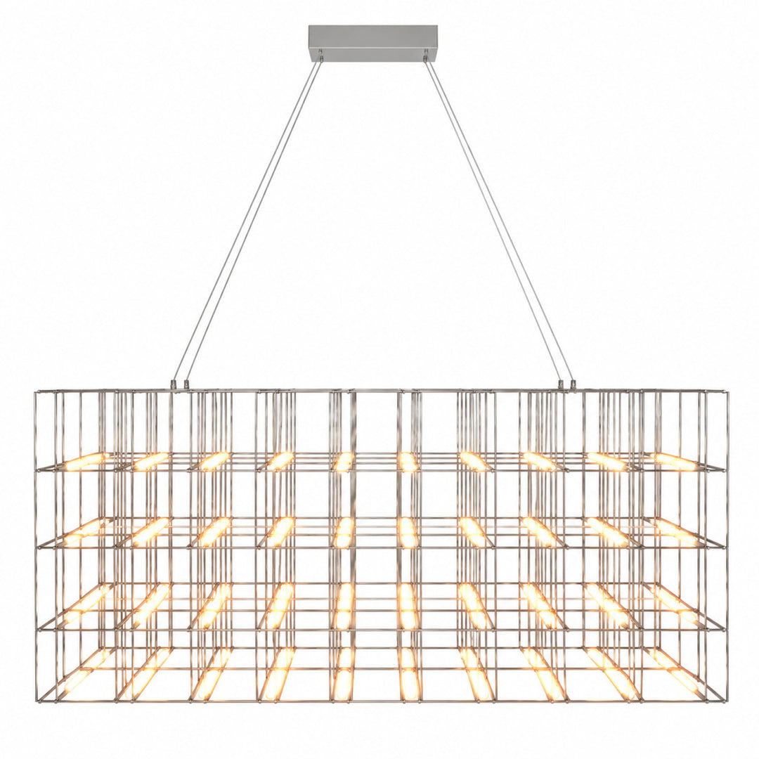 Argyle Linear LED Chandelier in Chrome by Avenue Lighting