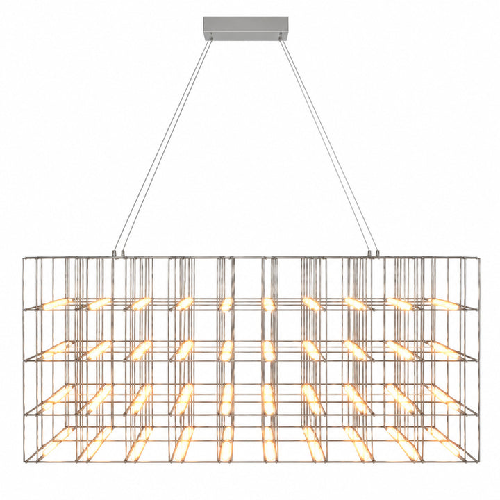 Argyle Linear LED Chandelier in Chrome by Avenue Lighting