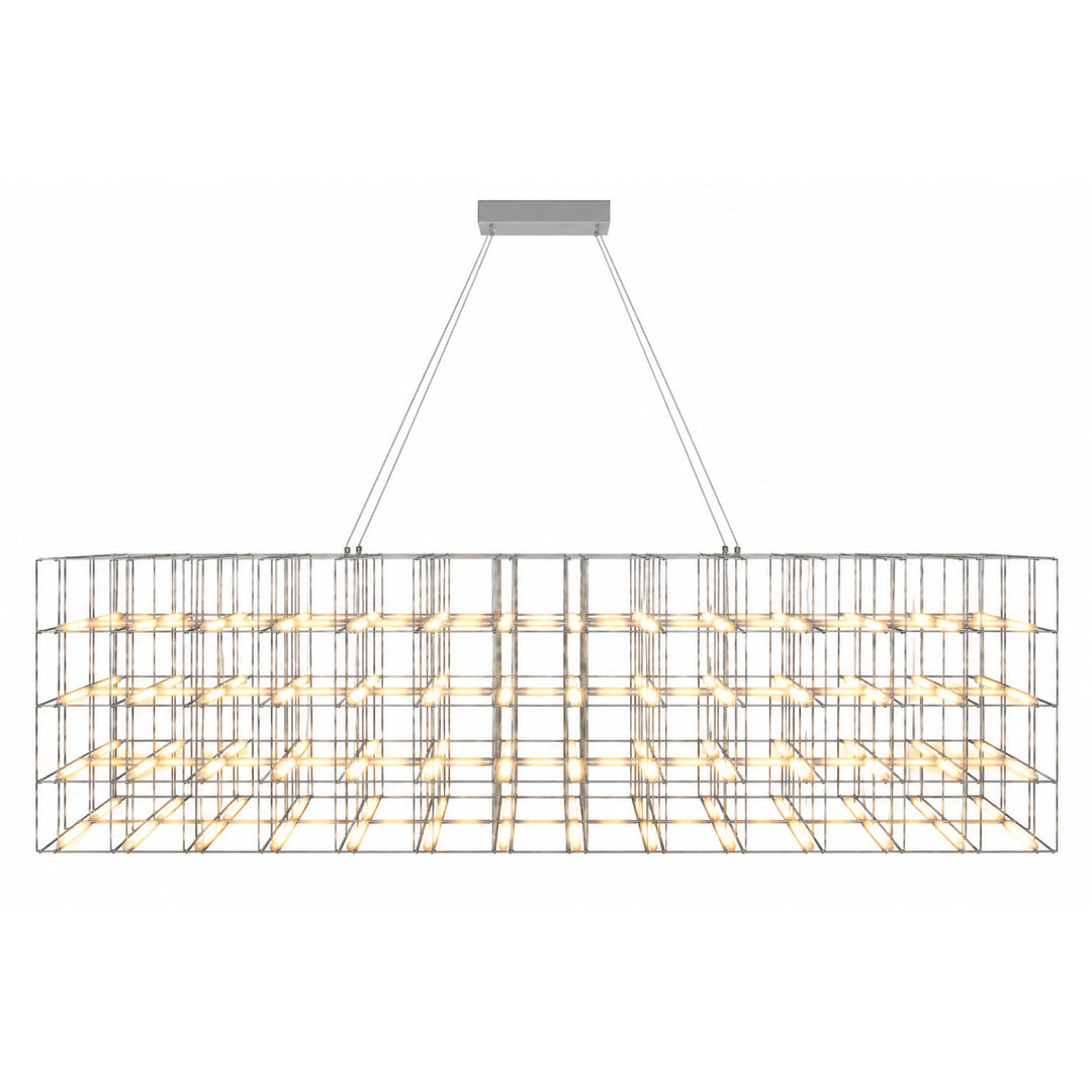 Argyle Linear LED Chandelier in Chrome by Avenue Lighting