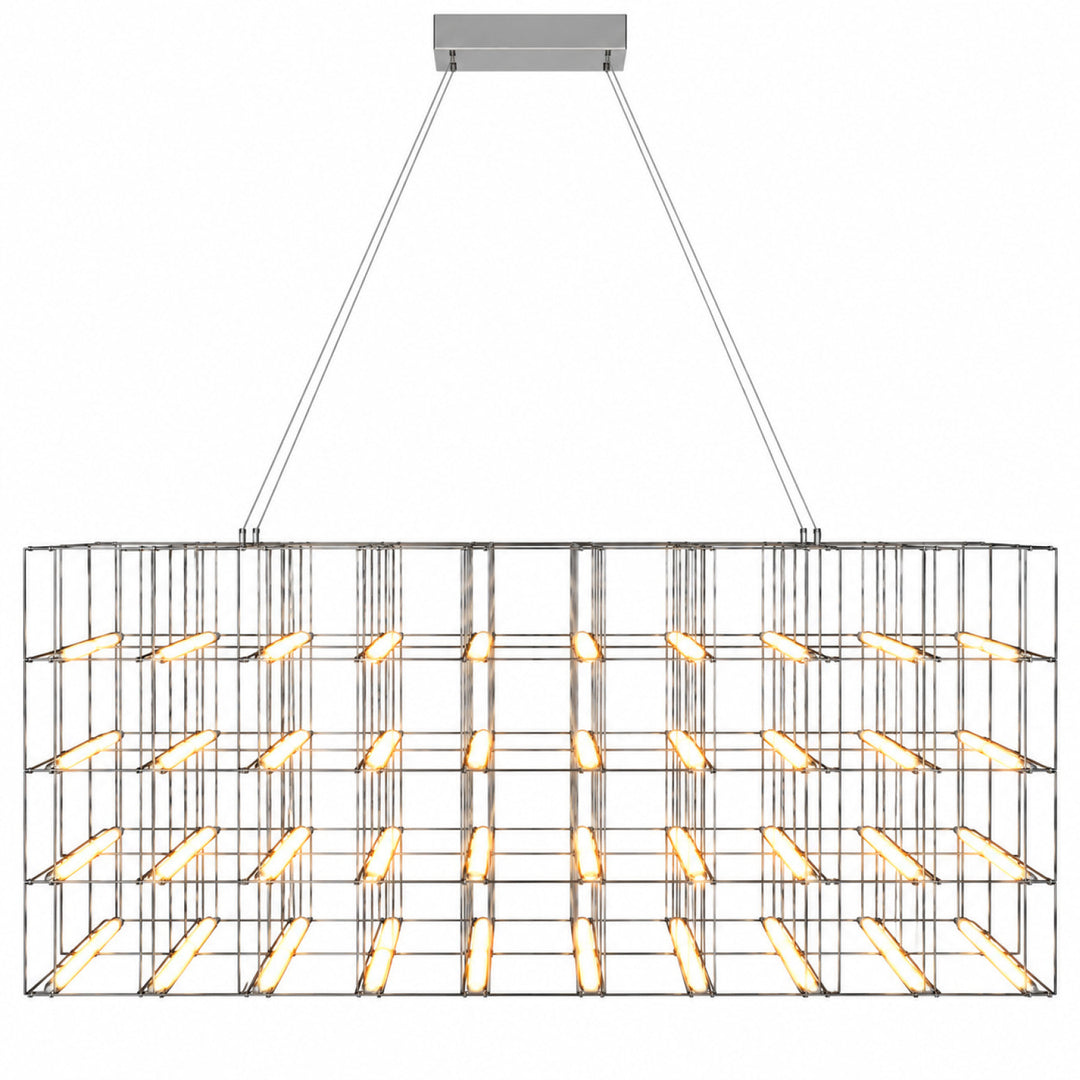 Argyle Linear LED Chandelier in Chrome by Avenue Lighting