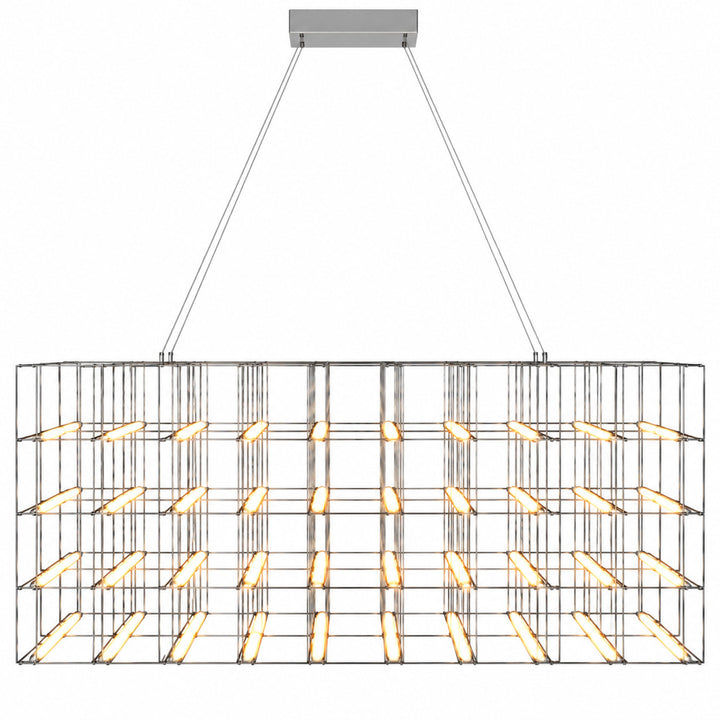Argyle Linear LED Chandelier in Chrome by Avenue Lighting