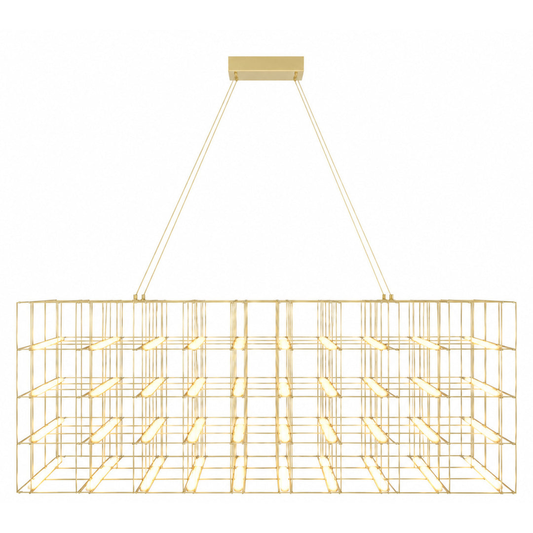 Argyle Linear LED Chandelier in Gold by Avenue Lighting