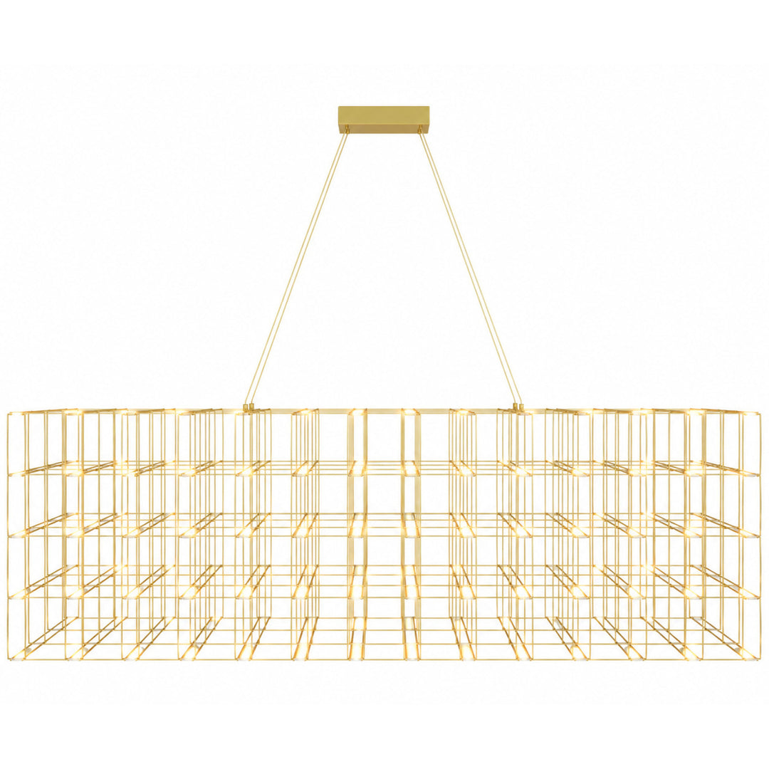 Argyle Linear LED Chandelier in Gold by Avenue Lighting