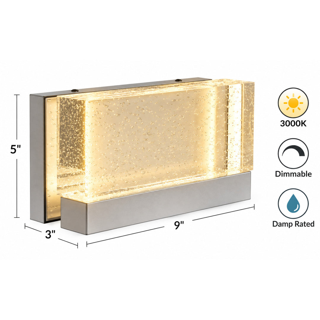 The Original Glacier 9"W LED Wall Sconce