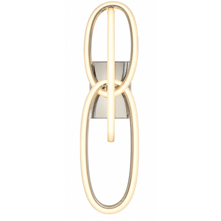 Circa 3-Ring LED Wall Sconce in Chrome by Avenue Lighting