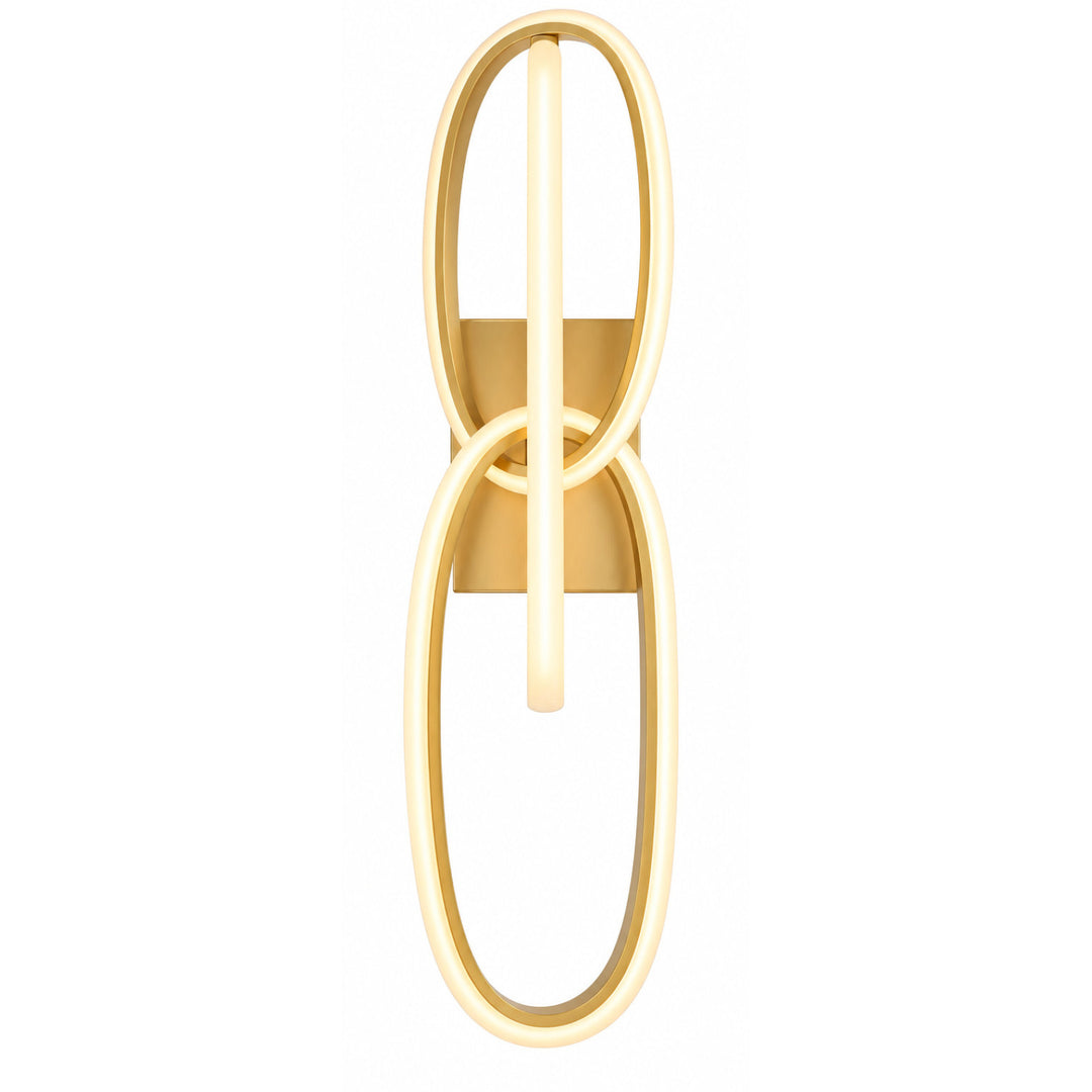 Circa 3-Ring LED Wall Sconce in Gold by Avenue Lighting