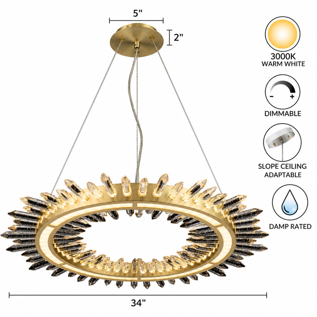 The Original Aspen Ring LED Pendant by Avenue Lighting - view 7