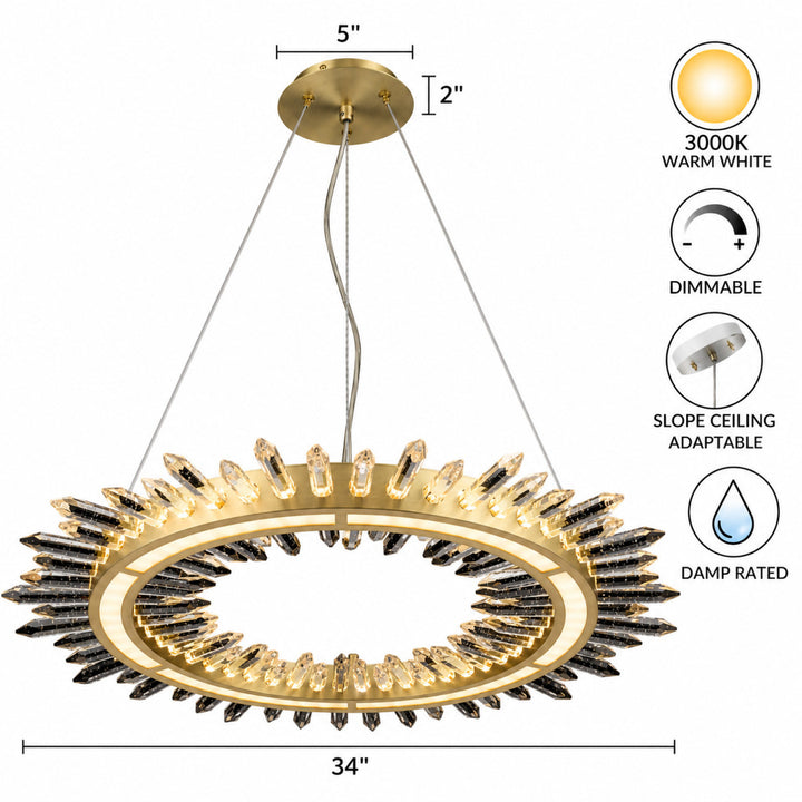 The Original Aspen Ring LED Pendant by Avenue Lighting - view 7