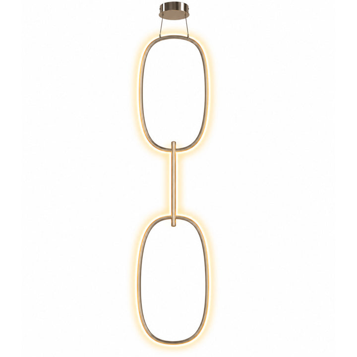 Circa 3-Ring LED Pendant in Chrome by Avenue Lighting