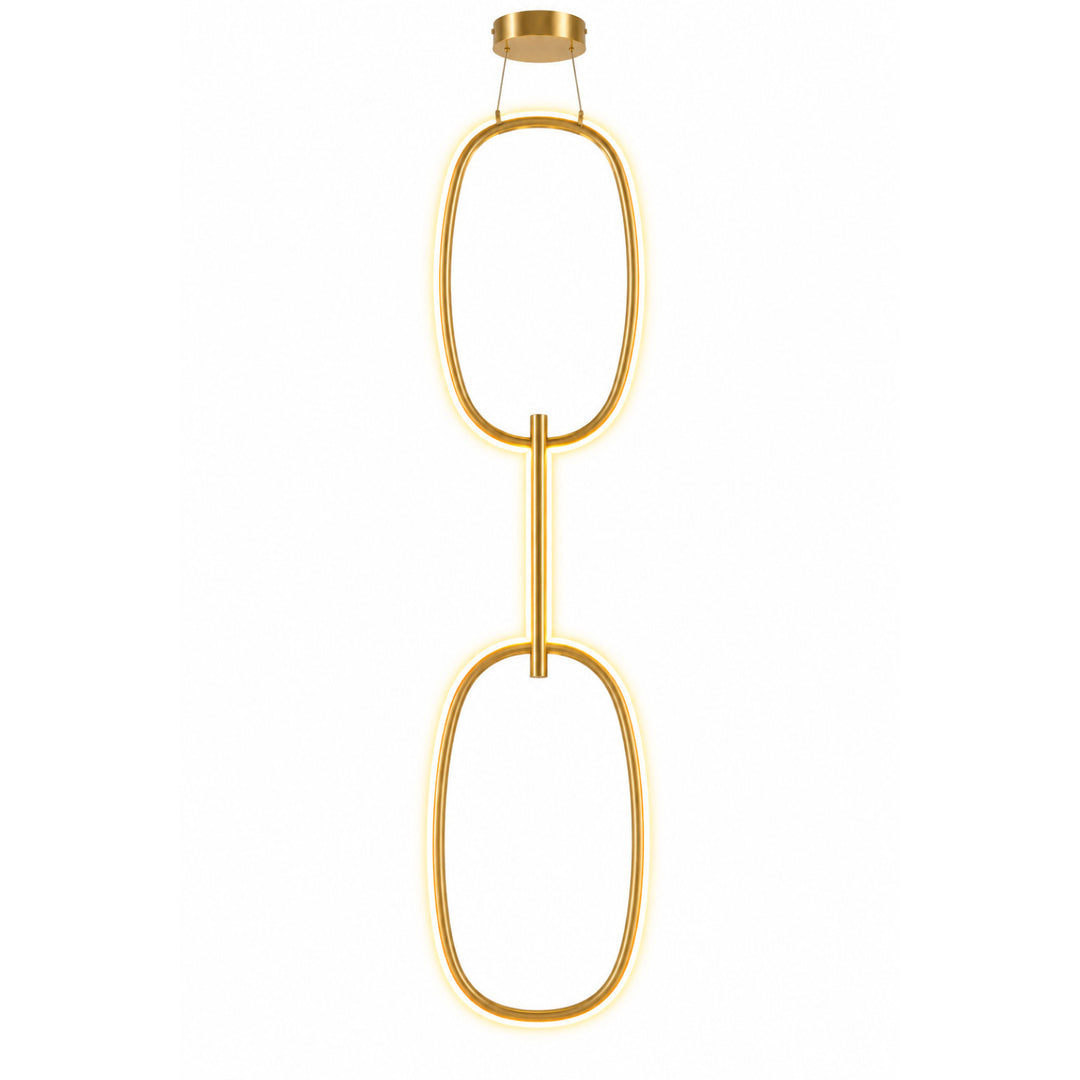 Circa 3-Ring LED Pendant in Gold by Avenue Lighting