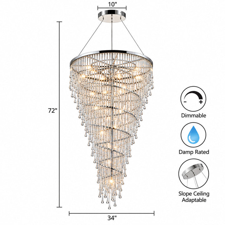 Hollywood Blvd. Chandelier by Avenue Lighting - view 5