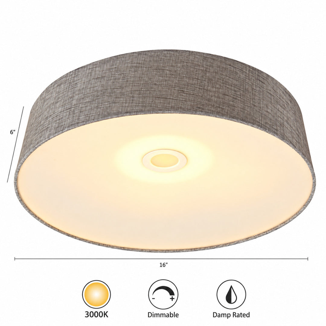 Cermack St. Drum Flush Mount by Avenue Lighting - view 4