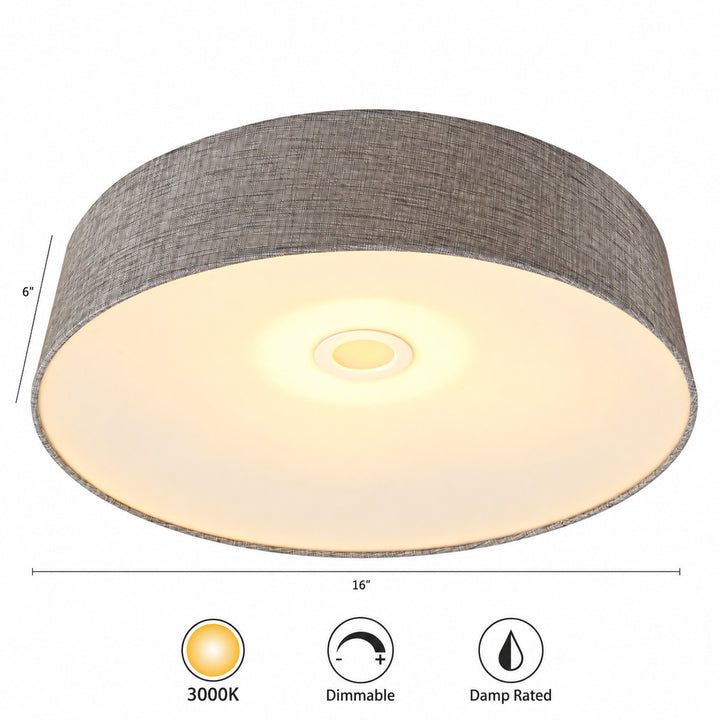 Cermack St. Drum Flush Mount by Avenue Lighting - view 4