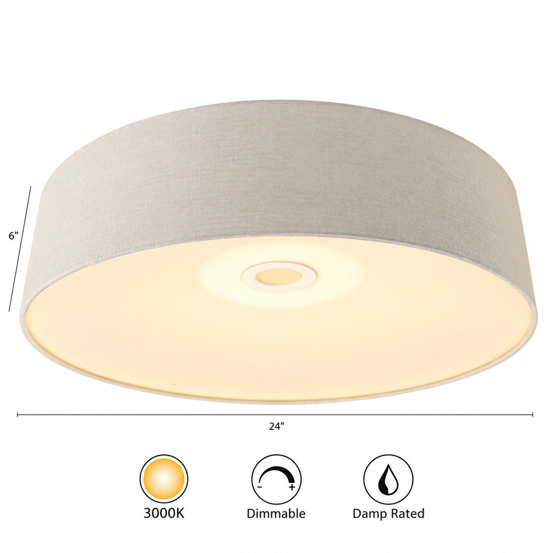 Cermack St. Drum Flush Mount by Avenue Lighting - view 18