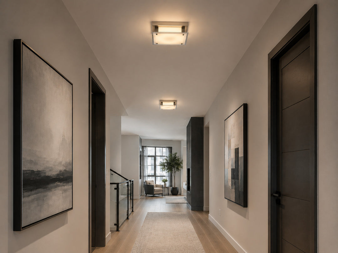 Cermack St. 10"W Square LED Flush Mount