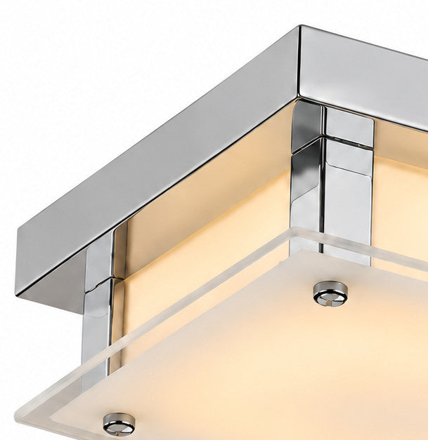 Cermack St. 12"W Square LED Flush Mount