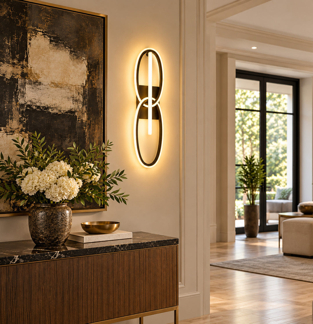 Circa 3-Ring LED Wall Sconce by Avenue Lighting - view 4