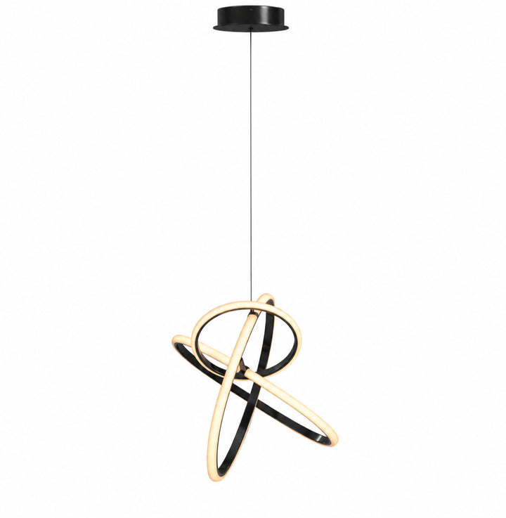 Circa 3-Ring LED Pendant in Black by Avenue Lighting