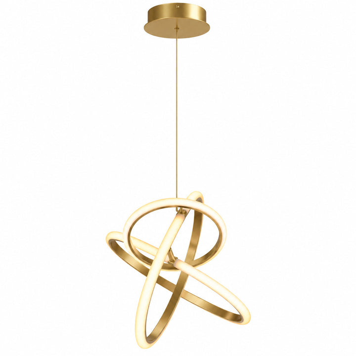 Circa 3-Ring LED Pendant in Gold by Avenue Lighting