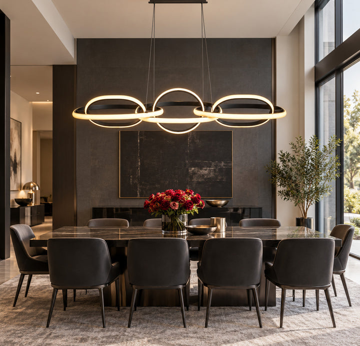 Circa 6-Ring LED Pendant by Avenue Lighting - view 4