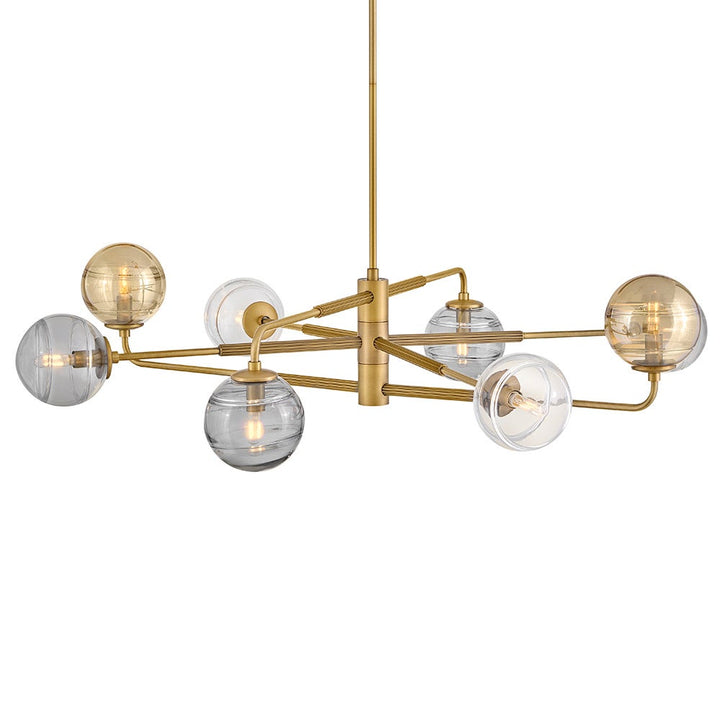 Oberon Large Adjustable Single Tier Chandelier