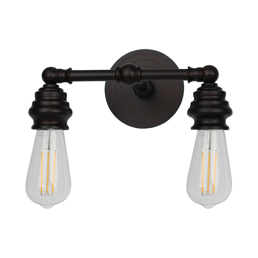 Tribune Vanity Light, 2-Light, by Russell