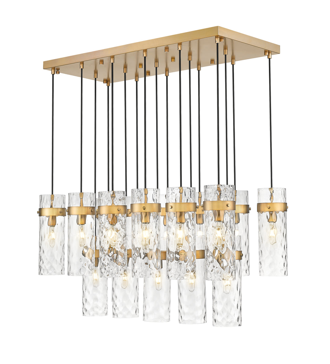 Fontaine - Linear Chandelier in Rubbed Brass by Z-Lite