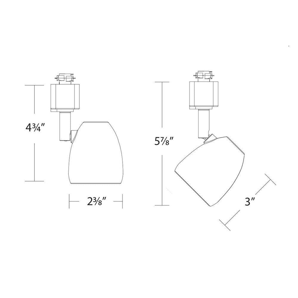 Bullet 10W H/J/L Track Luminaire by WAC Lighting - view 2
